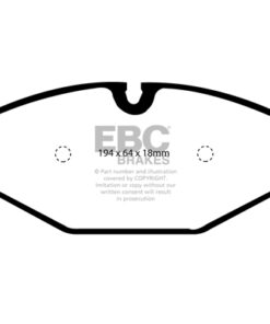 Alternative view of DP41009R EBC Yellowstuff Street and Track Brake Pad Set [Front]