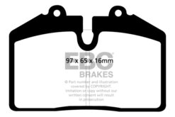 Alternative view of EBC Ultimax OEM Replacement Brake Pad Set DP1013 [Front]