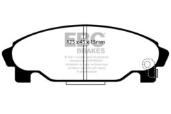 Alternative view of EBC Ultimax OEM Replacement Brake Pad Set DP1015 [Front]