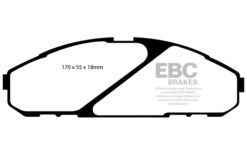 EBC Ultimax OEM Replacement Brake Pad Set DP1020 [Front] - Image 2