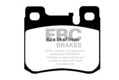 Alternative view of EBC Ultimax OEM Replacement Brake Pad Set DP1026 [Rear]