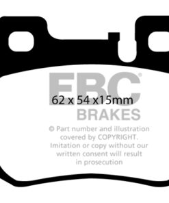 EBC Ultimax OEM Replacement Brake Pad Set DP1026 [Rear] - Image 2