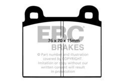 DP4103R EBC Yellowstuff Street and Track Brake Pad Set [Rear] - Image 2
