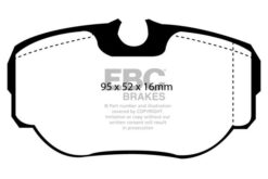 Alternative view of EBC Ultimax OEM Replacement Brake Pad Set DP1038 [Rear]
