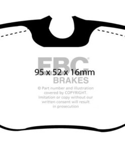 EBC Ultimax OEM Replacement Brake Pad Set DP1038 [Rear] - Image 2