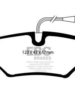 EBC Ultimax OEM Replacement Brake Pad Set DP1040 [Rear] - Image 2