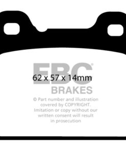 EBC Ultimax OEM Replacement Brake Pad Set DP1043 [Rear] - Image 2