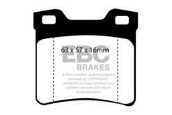 Alternative view of EBC Ultimax OEM Replacement Brake Pad Set DP1048 [Rear]