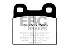 Alternative view of EBC Ultimax OEM Replacement Brake Pad Set DP105 [Rear]