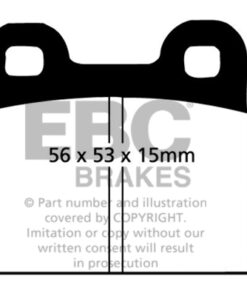DP4105R EBC Yellowstuff Street and Track Brake Pad Set [Front] - Image 2