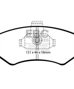 EBC Greenstuff 2000 Brake Pad Set (FRONT) DP21051 - Image 2