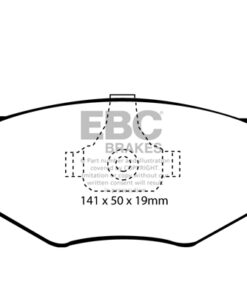 EBC Greenstuff 2000 Brake Pad Set (FRONT) DP21056 - Image 2