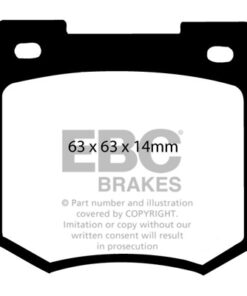 EBC Greenstuff 2000 Brake Pad Set (REAR) DP2106 - Image 2