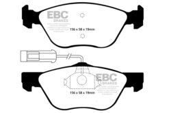 Alternative view of EBC Ultimax OEM Replacement Brake Pad Set DP1061 [Front]