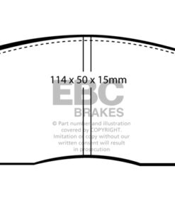 EBC Greenstuff 2000 Brake Pad Set (FRONT) DP21063 - Image 2