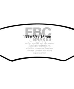 Alternative view of DP41066R EBC Yellowstuff Street and Track Brake Pad Set [Rear]