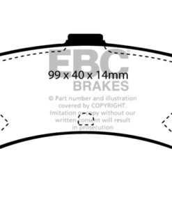 EBC Ultimax OEM Replacement Brake Pad Set DP1067 [Rear] - Image 2