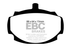 EBC Greenstuff 2000 Brake Pad Set (FRONT) DP2107 - Image 2