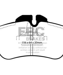 Alternative view of DP41071/2R EBC Yellowstuff Street and Track Brake Pad Set [Front]