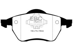 EBC Greenstuff 2000 Brake Pad Set (FRONT) DP21074 - Image 2