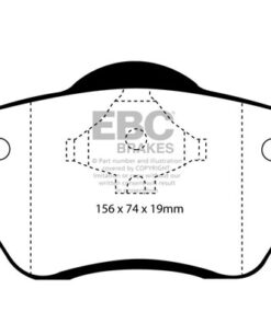 Alternative view of EBC Greenstuff 2000 Brake Pad Set (FRONT) DP21074