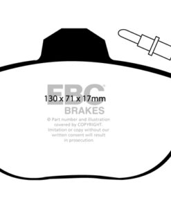 EBC Greenstuff 2000 Brake Pad Set (FRONT) DP21077 - Image 2