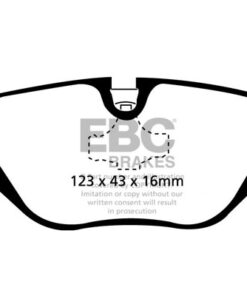 EBC Ultimax OEM Replacement Brake Pad Set DP1079 [Rear] - Image 2