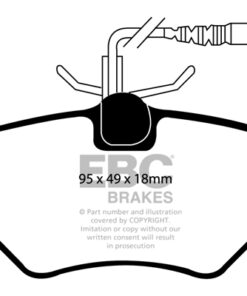 EBC Greenstuff 2000 Brake Pad Set (FRONT) DP21080 - Image 2
