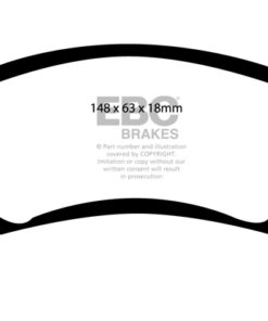 EBC Greenstuff 2000 Brake Pad Set (FRONT) DP21100 - Image 2