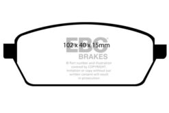 EBC Ultimax OEM Replacement Brake Pad Set DP1106 [Front] - Image 2