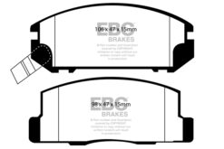 EBC Greenstuff 2000 Brake Pad Set (REAR) DP21107 - Image 2
