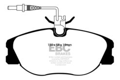 EBC Ultimax OEM Replacement Brake Pad Set DP1108 [Front] - Image 2