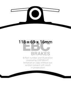 EBC Greenstuff 2000 Brake Pad Set (FRONT) DP21112 - Image 2