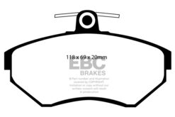 EBC Ultimax OEM Replacement Brake Pad Set DP1113 [Front] - Image 2