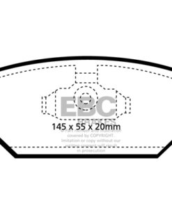 EBC Greenstuff 2000 Brake Pad Set (FRONT) DP21117 - Image 2