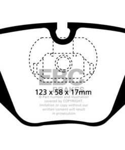 EBC Ultimax OEM Replacement Brake Pad Set DP1118 [Rear] - Image 2