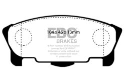 EBC Ultimax OEM Replacement Brake Pad Set DP1120 [Front] - Image 2