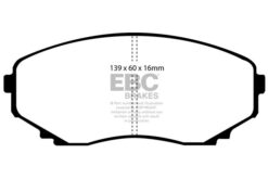 EBC Ultimax OEM Replacement Brake Pad Set DP1121 [Front] - Image 2