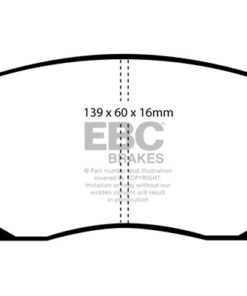 EBC Greenstuff Brake Pads - DP61121 - Image 2