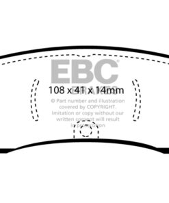 EBC Ultimax OEM Replacement Brake Pad Set DP1122 [Rear] - Image 2
