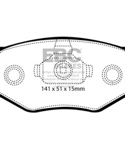 EBC Greenstuff 2000 Brake Pad Set (FRONT) DP21137 - Image 2