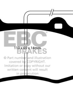 EBC Greenstuff 2000 Brake Pad Set (FRONT) DP21140/2 - Image 2
