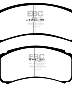 EBC Greenstuff 2000 Brake Pad Set (FRONT) DP21142 - Image 2