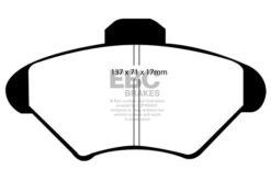 EBC Ultimax OEM Replacement Brake Pad Set DP1143 [Front] - Image 2