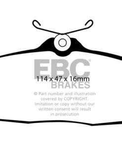 Alternative view of DP41164R EBC Yellowstuff Street and Track Brake Pad Set [Rear]