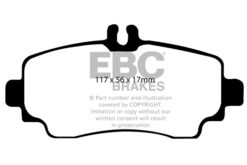 EBC Greenstuff 2000 Brake Pad Set (FRONT) DP21170 - Image 2