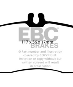 EBC Greenstuff 2000 Brake Pad Set (FRONT) DP21170 - Image 2