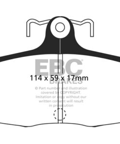 EBC Ultimax OEM Replacement Brake Pad Set DP1172 [Rear] - Image 2