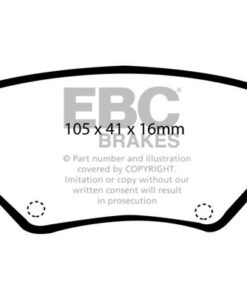 EBC Ultimax OEM Replacement Brake Pad Set DP1186 [Rear] - Image 2