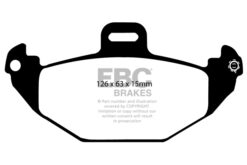 EBC Ultimax OEM Replacement Brake Pad Set DP1190 [Rear] - Image 2